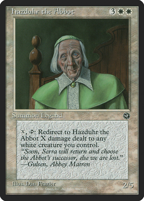 Hazduhr the Abbot\nHomelands\nSingle\nMagic The Gathering