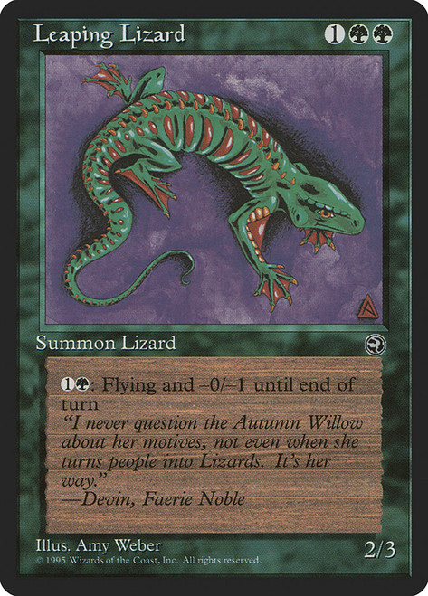 Leaping Lizard\nHomelands\nSingle\nMagic The Gathering