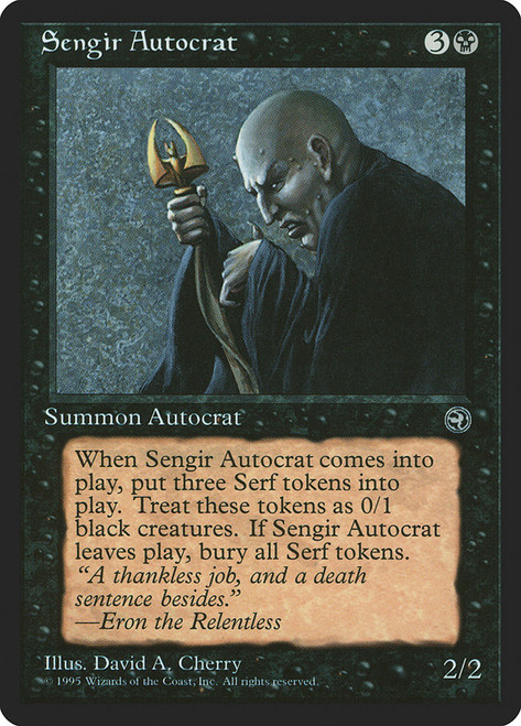 Sengir Autocrat\nHomelands\nSingle\nMagic The Gathering