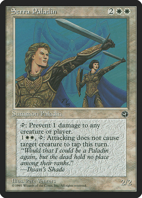 Serra Paladin\nHomelands\nSingle\nMagic The Gathering