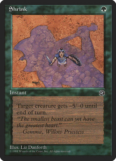 Shrink (Shadow)\nHomelands\nSingle\nMagic The Gathering