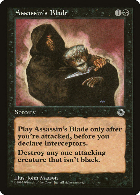 Assassin's Blade\nPortal\nSingle\nMagic The Gathering