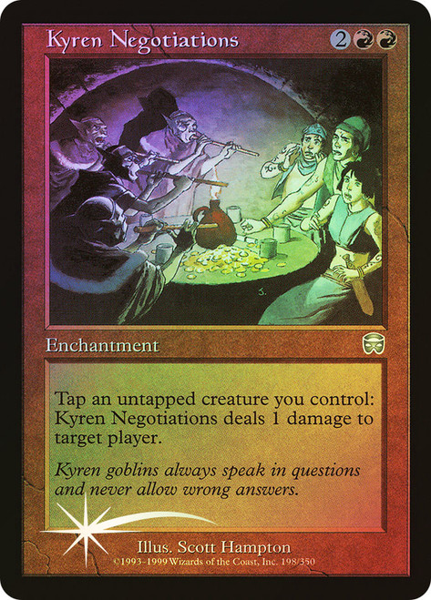 Kyren Negotiations\nMercadian Masques\nSingle\nMagic The Gathering