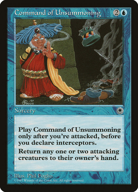Command of Unsummoning\nPortal\nSingle\nMagic The Gathering