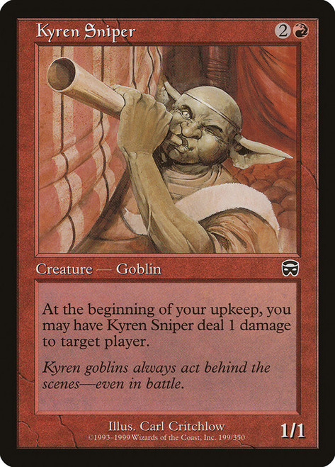 Kyren Sniper\nMercadian Masques\nSingle\nMagic The Gathering