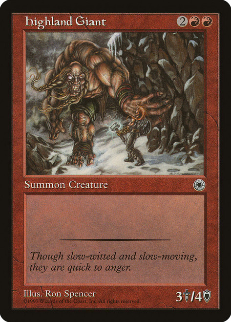 Highland Giant\nPortal\nSingle\nMagic The Gathering