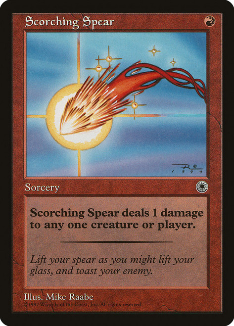 Scorching Spear\nPortal\nSingle\nMagic The Gathering