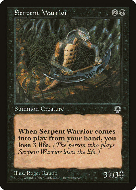 Serpent Warrior\nPortal\nSingle\nMagic The Gathering