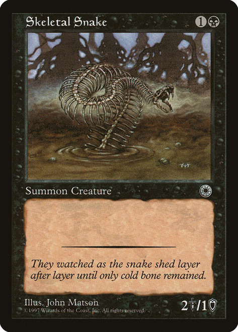 Skeletal Snake\nPortal\nSingle\nMagic The Gathering