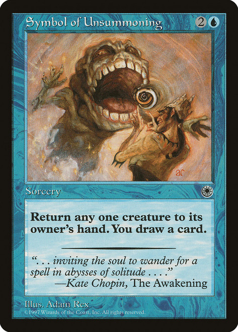 Symbol of Unsummoning\nPortal\nSingle\nMagic The Gathering