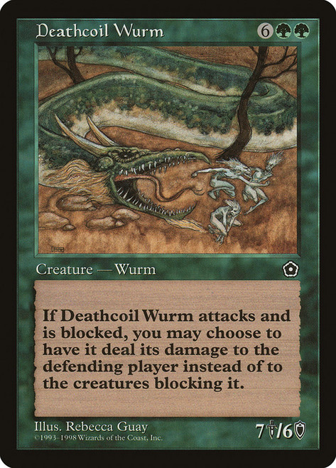 Deathcoil Wurm\nPortal: Second Age\nSingle\nMagic The Gathering
