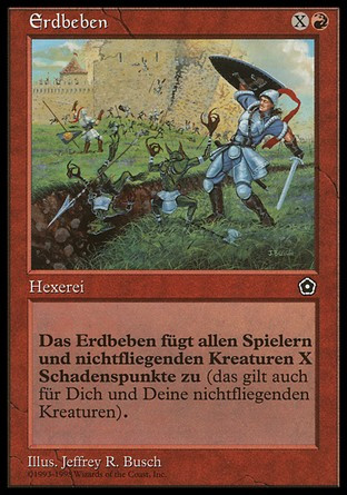 Earthquake
Portal: Second Age - German
Single
Magic The Gathering