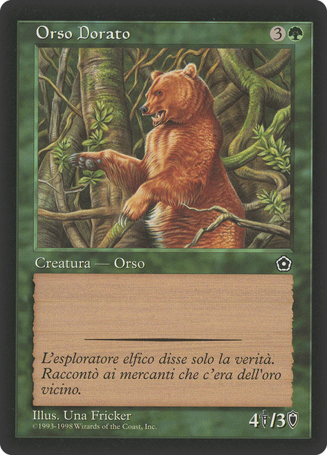 Golden Bear\nPortal Second Age - Italian\nSingle\nMagic The Gathering