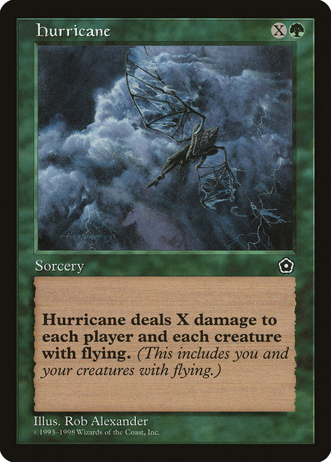 Hurricane\nPortal: Second Age\nSingle\nMagic The Gathering