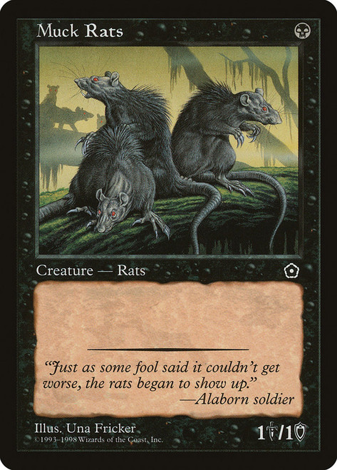 Muck Rats\nPortal: Second Age\nSingle\nMagic The Gathering