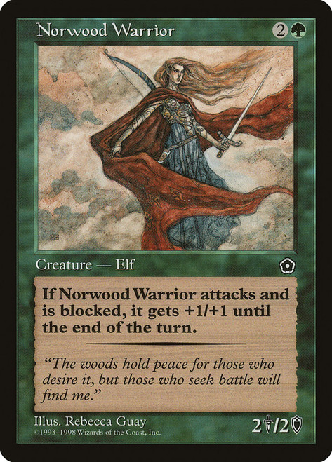 Norwood Warrior\nPortal: Second Age\nSingle\nMagic The Gathering