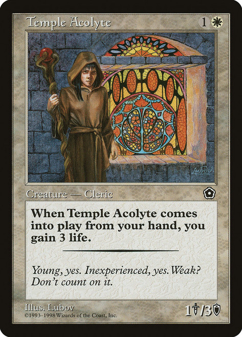 Temple Acolyte\nPortal: Second Age\nSingle\nMagic The Gathering
