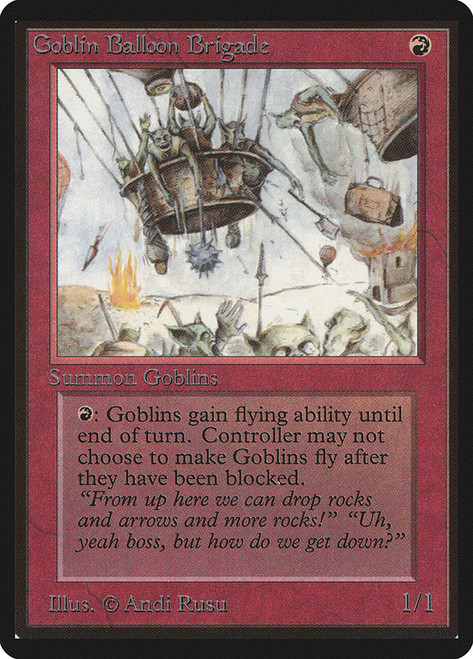Goblin Balloon Brigade\nBeta\nSingle\nMagic The Gathering