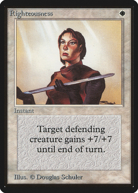 Righteousness\nBeta\nSingle\nMagic The Gathering