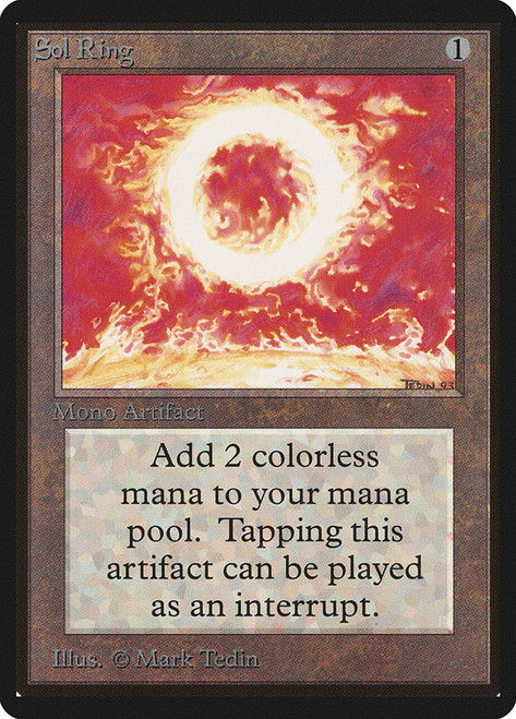 Sol Ring\nBeta\nSingle\nMagic The Gathering
