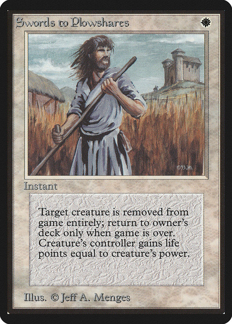 Swords to Plowshares\nBeta\nSingle\nMagic The Gathering