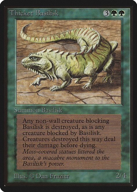 Thicket Basilisk\nBeta\nSingle\nMagic The Gathering