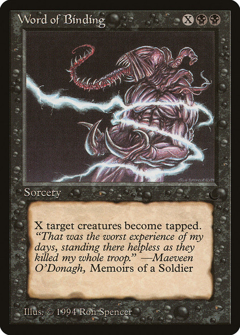 Word of Binding\nThe Dark\nSingle\nMagic The Gathering