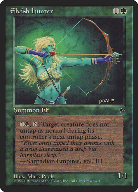 Elvish Hunter (Mark Poole)\nFallen Empires\nSingle\nMagic The Gathering