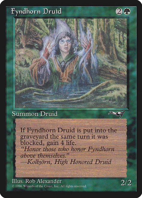 Fyndhorn Druid (Facing Front)\nAlliances\nSingle\nMagic The Gathering
