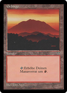 Mountain (B)
Mirage - German
Single
Magic The Gathering