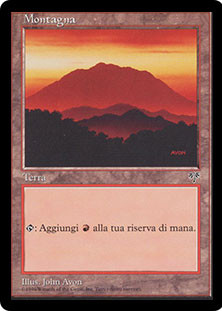 Mountain (B)
Mirage - Italian
Single
Magic The Gathering
