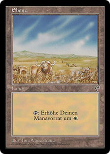 Plains (B)
Mirage - German
Single
Magic The Gathering