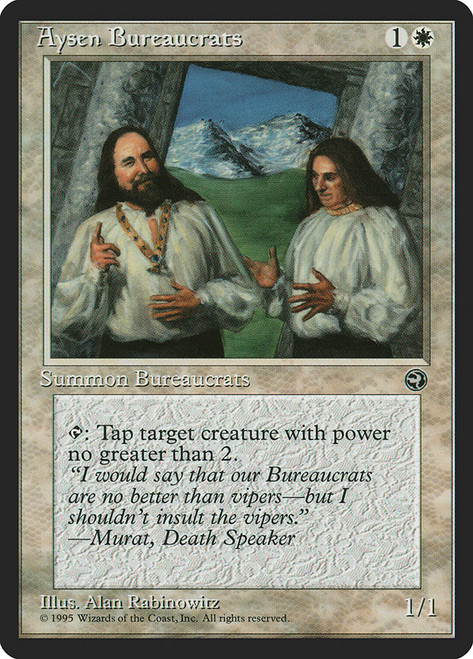 Aysen Bureaucrats (Two Men)\nHomelands\nSingle\nMagic The Gathering