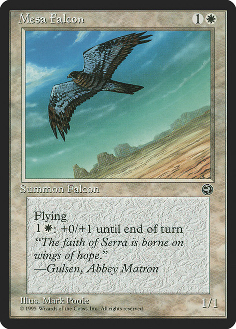 Mesa Falcon (Flying)\nHomelands\nSingle\nMagic The Gathering