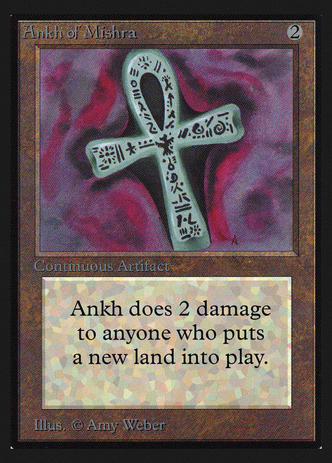 Ankh of Mishra (Not Tournament Legal)\nCollectors' Edition\nSingle\nMagic The Gathering