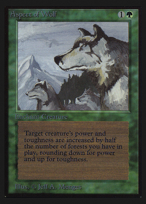Aspect of Wolf (Not Tournament Legal)\nCollectors' Edition\nSingle\nMagic The Gathering