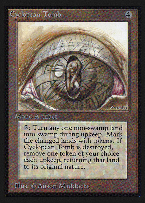 マジック：ザ・ギャザリング MTG Cyclopean Tomb LEB Inked CyclopeanTomb__33738.
