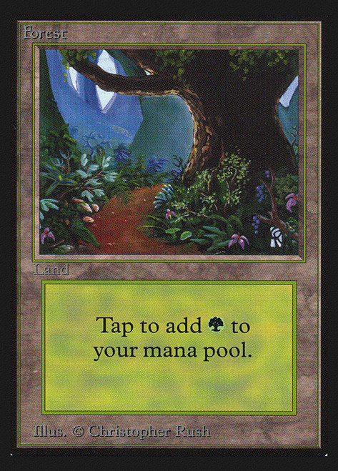Forest (A) (Not Tournament Legal)\nCollectors' Edition\nSingle\nMagic The Gathering