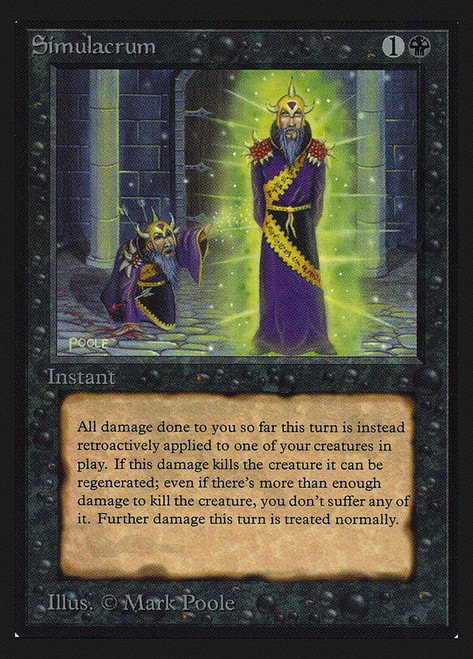 Simulacrum (Not Tournament Legal)\nCollectors' Edition\nSingle\nMagic The Gathering