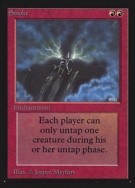 Smoke (Not Tournament Legal)\nCollectors' Edition\nSingle\nMagic The Gathering