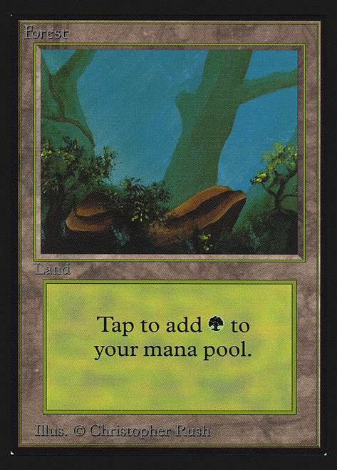 Forest (B) (Not Tournament Legal)\nCollectors' Edition\nSingle\nMagic The Gathering