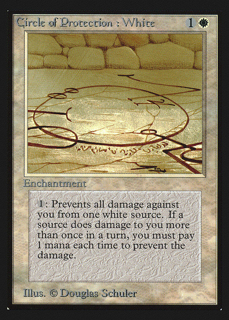 Circle of Protection: White (Not Tournament Legal)\nInternational Edition\nSingle\nMagic The Gathering