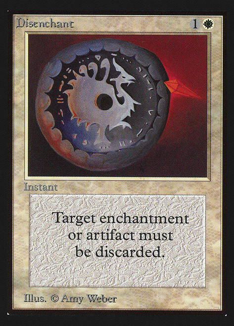 Disenchant (Not Tournament Legal)\nInternational Edition\nSingle\nMagic The Gathering