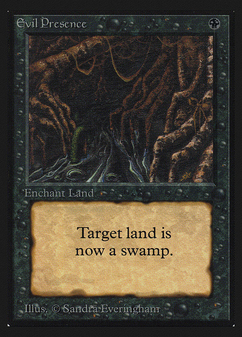 Evil Presence (Not Tournament Legal)\nInternational Edition\nSingle\nMagic The Gathering