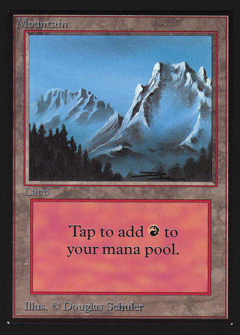 Mountain (A) (Not Tournament Legal)\nInternational Edition\nSingle\nMagic The Gathering