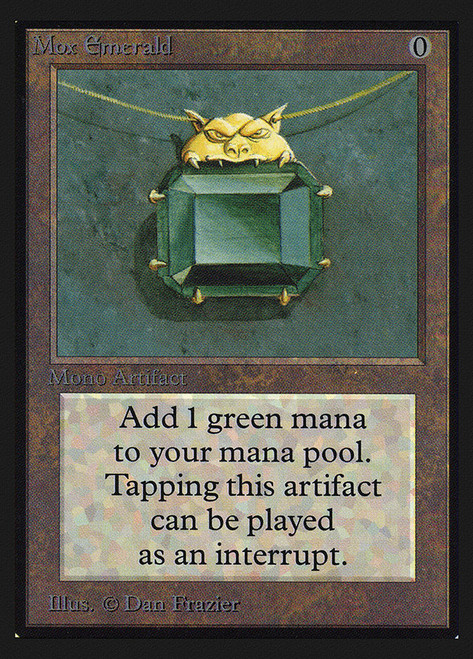 Mox Emerald (Not Tournament Legal)\nInternational Edition\nSingle\nMagic The Gathering