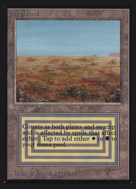 MTG  マジックザギャザリング Scrubland Scrubland (Not Tournament Legal) | 30th Anniversary Edition