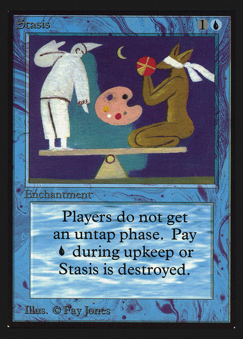 Stasis (Not Tournament Legal)\nInternational Edition\nSingle\nMagic The Gathering