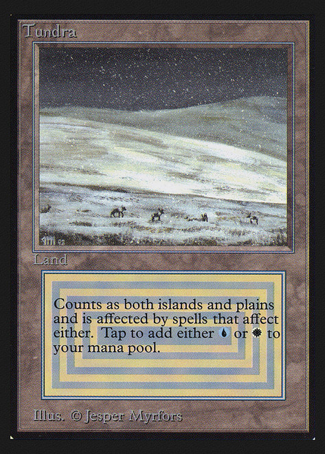 Tundra (Not Tournament Legal)\nInternational Edition\nSingle\nMagic The Gathering