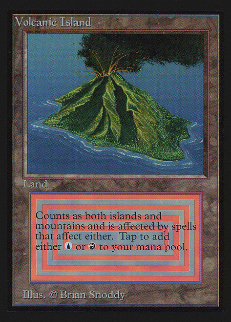 Volcanic Island (Not Tournament Legal)\nInternational Edition\nSingle\nMagic The Gathering